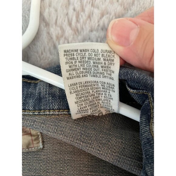 Vintage 90’s Levi Strauss Signature Women’s Blazer Jacket Stretch Denim Sz M - Picture 7 of 10